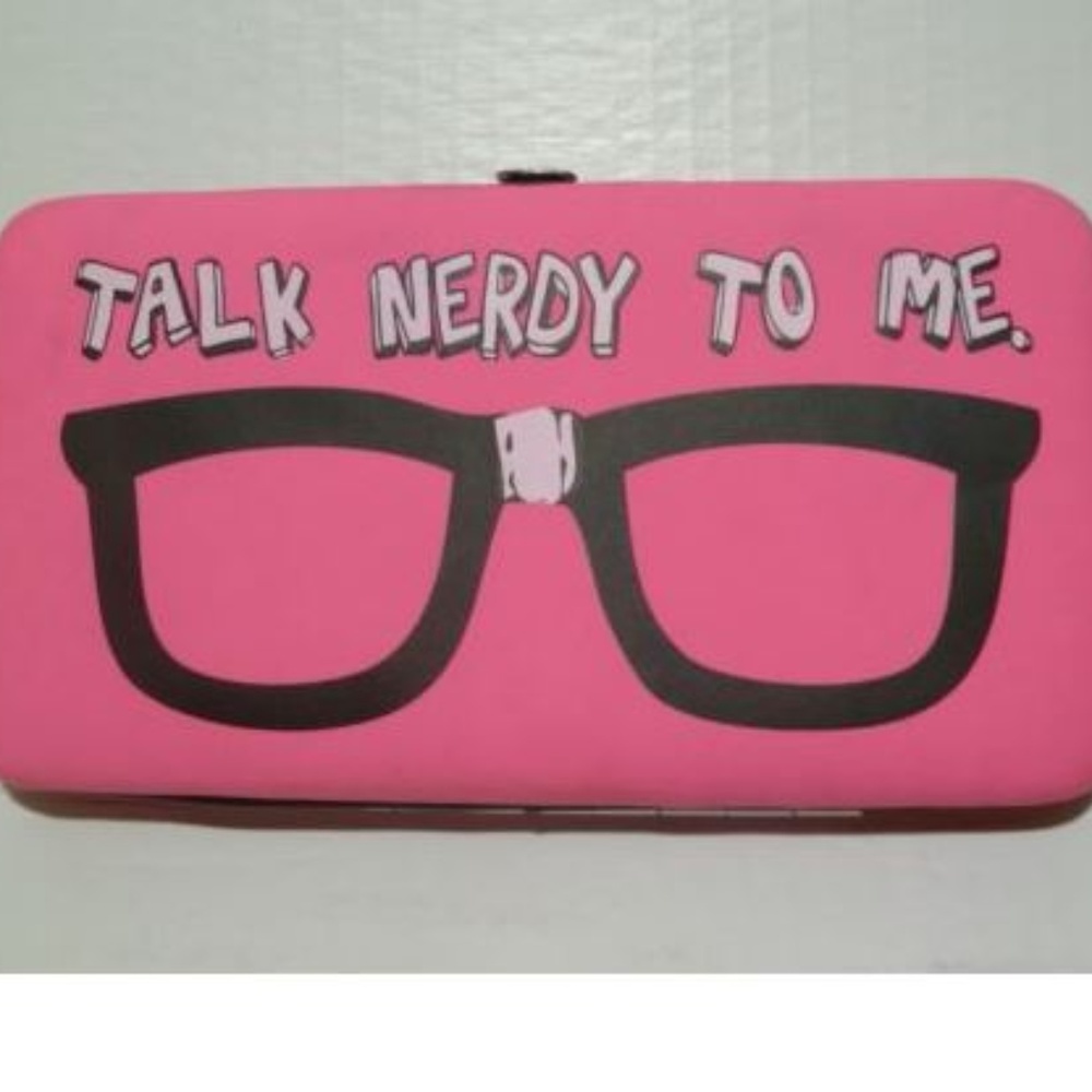 Talk Nerdy to Me Wallet Pink